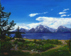 3.	Grand Tetons, oil on canvas, 48” x 60”,  2008